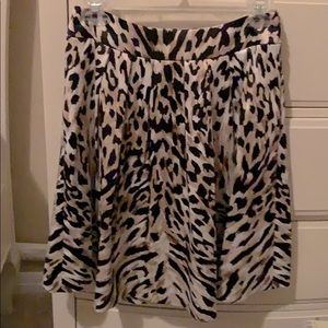 WHBM Animal Print Skirt size 0